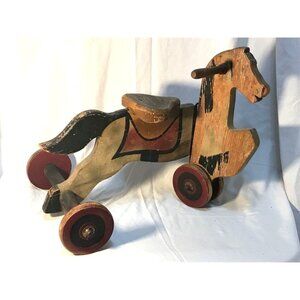 Tricycle Original 1920's GOULD TODDLER TOY Vintage  - RIDE ON CHILDS HORSE TRIKE